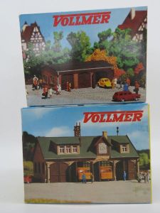 Vollmer 7776 + 7778 Straßenmeisterei + Garagen - OVP