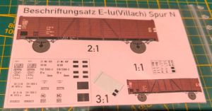 Decals für Güterwagen Villach DR Ep. IV