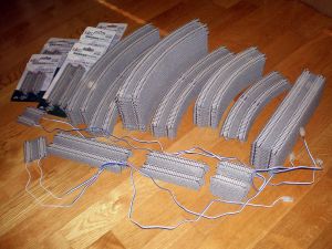 Konvolut Kato-Unitrack „Doppelgleisen mit Betonschwellen“