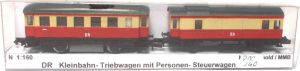 DR, Triebwagen mit Gepäcksteuerwagen, digital DCC