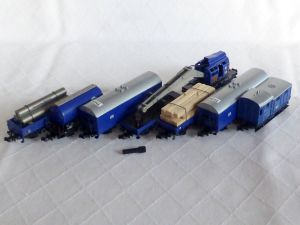 7-teiliger THW-Zug, Handarbeit, professionell Lackiert und Beschriftet!