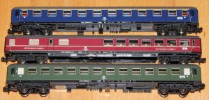 3er Set Schnellzugwagen der DB