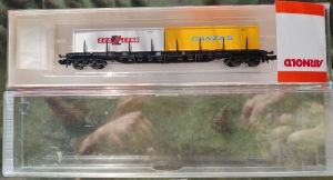 Container-Tragwagen,  mit zwei 30´ Containern, OVP, KKK,   (7.079)