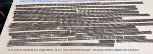 ca. 9 m Flexgleise aus Anlagenabbau, Code 55