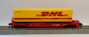 Taschenwagen DB -  mit DHL Auflieger - Deutsche Post / Philatelie