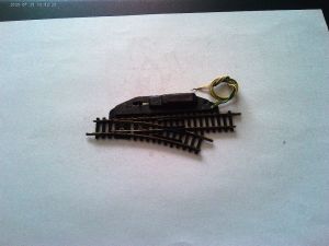 Minitrix Weiche mit festem Antrieb links 4963 Spur N