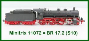 Schlepptenderlok / Dampflok BR 17.2 (S10)