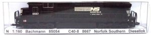 C40-8, 8667, Norfolk Southern, Diesellok, analog