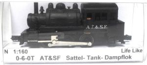 0-6-0, A.T.& S.F., Saddle Tank Dampflok, analog