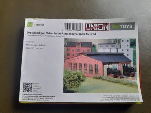 Dreiständiger Nebenbahn Ringlokschuppen 15 Grad