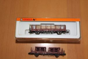 5x Rungenwagen mit Beladung