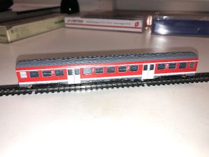 Zwischenwagen, BR 924, 4-achsig, verkehrsrot