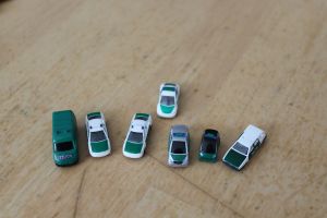 7x Polizeifahrzeuge