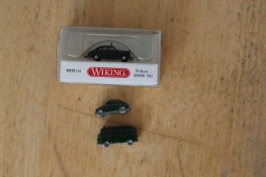 3x Wiking Polizei-KFZ, VW ,BMW
