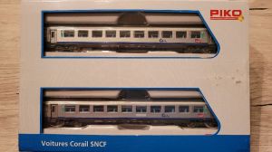 SNCF Wagen Set TER Rhone Alpes Lackierung von Piko. Rar.