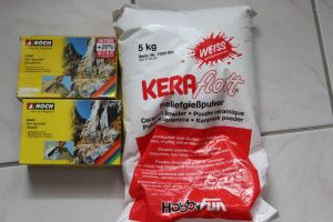 Silikonformen, Felsspachtel, Reliefgießpulver