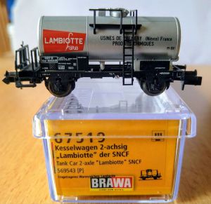 Brawa 67519 Kesselwagen "Lambiotte" der SNCF (Ep. III)