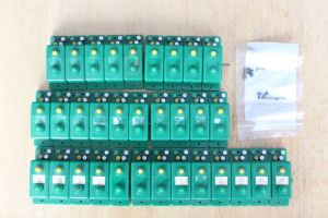 34x Drucktastenschalter grün