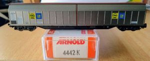 Arnold 4442K Güterwagen Habis 8 "OPEL GM" der DB (Ep. IV)