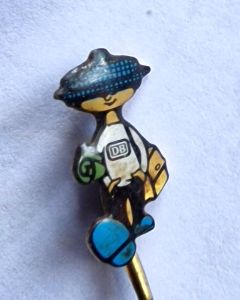 Anstecker / Pin "Der sch&ouml;ne Tag" aus den 80er/90er Jahren