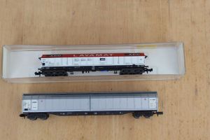 1x Großraum-Schiebewandwagen, 1x Schiebedachwagen