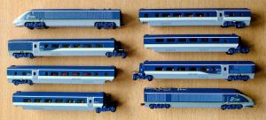 KATO 10-1297 Achtteiliges Blaues Eurostar-Set (Ep. V - VI)