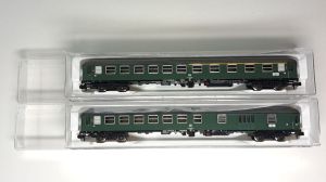 2 Fleischmann D-Zug Wagen ABm & BDm