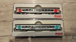 SNCF Wagen Set mit Carmillon-Logo, Aqualys Lackierung von Piko