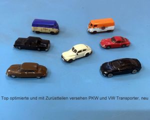 5 PKW, 2 VW Busse optimiert wie neu