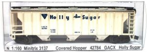 Covered Hopper Car, GACX, Holly Sugar, in EVP, 2x da
