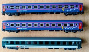 KATO 23003 Couchette Wagen-Set der SBB (Ep. V)