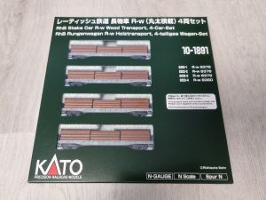 Kato Rhb Holztransportwagen 4tlg 10-1891