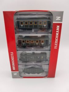 Spur N Fleischmann 809203 4er Set Personenwagen K. Bay. Stb. Top&OVP