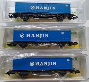 Minitrix 3 Containerwagen DB Hanjin #2