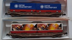 Roco 2 Taschenwagen DSB DFDS Ceres #4