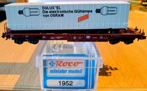 ROCO 1952 Taschenwagen Sdkms 707 "Osram" der DB (Ep. IV)