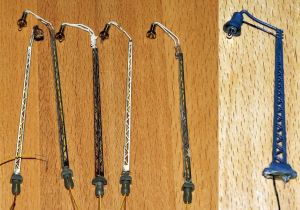 Bahnhofslampen 5 + 1 Stück = 16 €