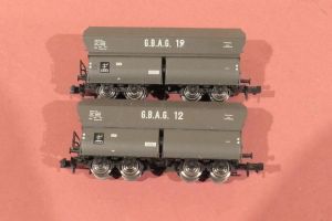 2er Set Selbstentladewagen der GBAG, top, Exklusivmodelle