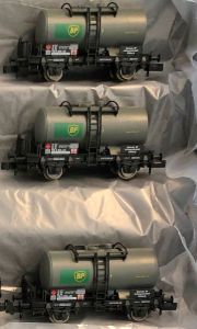 Fleischmann 3 Kesselwagen BP (Neu/Unbespielt/Versandfrei Deutschland)