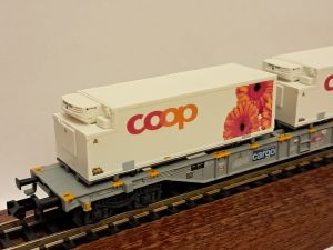Minitrix 15491 Containertragwagen der Bauart Sgns der SBB Cargo    NEU/OVP