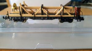 Minitrix 15928 Flachwagen SSw 07 "Schiffsschraube" der DB (Ep. III)