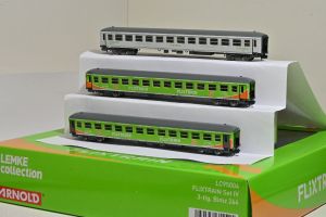 Arnold/Lemke LC95004 - 3 tlg. Reisezugwagen Flixtrain Set IV Bimz 264 Epoche 6