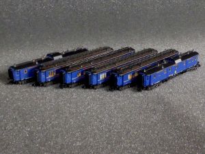 6x Minitrix CIWL Orient Express Wagen mit Innenbeleuchtung in OVP!