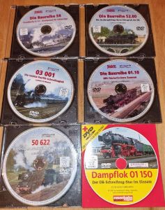 verschiedene DVD - Dampfloks