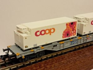 Minitrix 15491 Containertragwagen der Bauart Sgns der SBB Cargo NEU/OVP