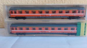 Eurofirma SNCF N-Spur-Waggons. Minitrix