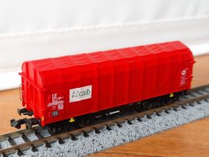 Schiebeplanenwagen Bauart Shimms der niederl&auml;ndischen NS