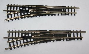 zwei linke Weichen 15&deg; -> lesen  ###  zus. 10,- &euro;