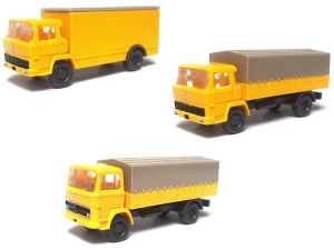 LKW, Magirus & Mercedes Benz, gelb