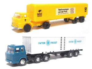 Henschel F161 '61, Henschel F221 S '69, Sattelz&uuml;ge